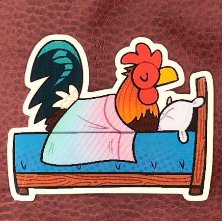 fudge in a blanket artwork 2x2.5in