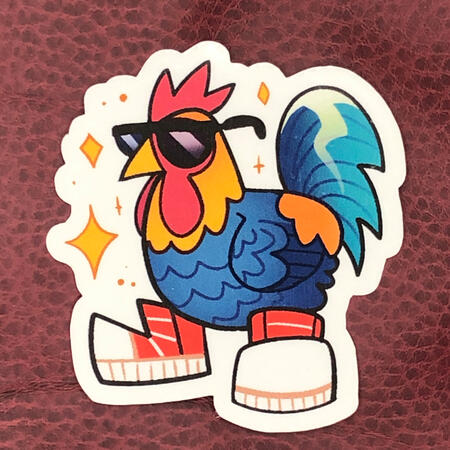 drip chicken 2x2in ($3 USD)