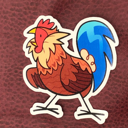 bearded roo 2x2in ($3 USD)