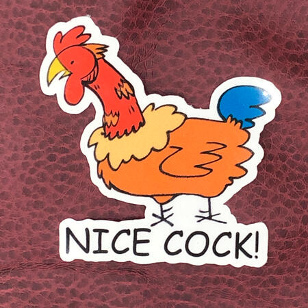 nice "rooster" 2x2in ($3 USD)