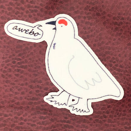 awebo 2x2in ($3 USD)