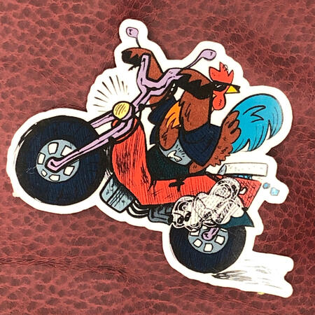 motorcycle roo 2x2in ($3 USD)