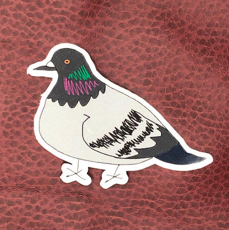 pigeon 2x2in ($3 USD)